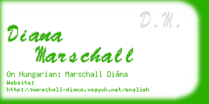 diana marschall business card